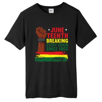 Breaking Every Chain Since 1865 | Freedom Funny Juneteenth Tall Fusion ChromaSoft Performance T-Shirt