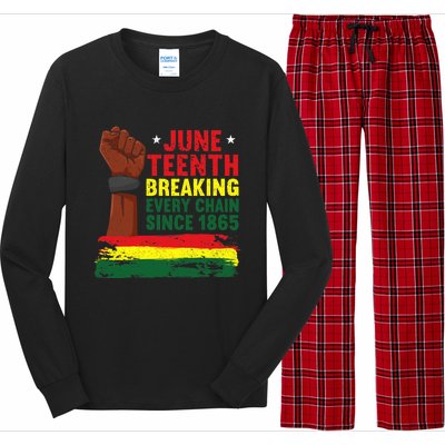 Breaking Every Chain Since 1865 | Freedom Funny Juneteenth Long Sleeve Pajama Set