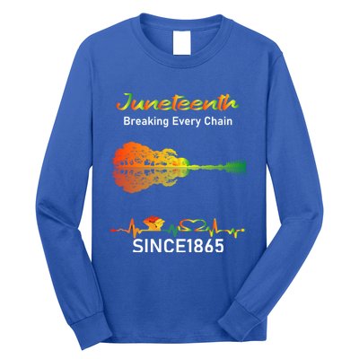 Breaking Every Chain Since 1865 Junenth Freedom Cool Gift Long Sleeve Shirt