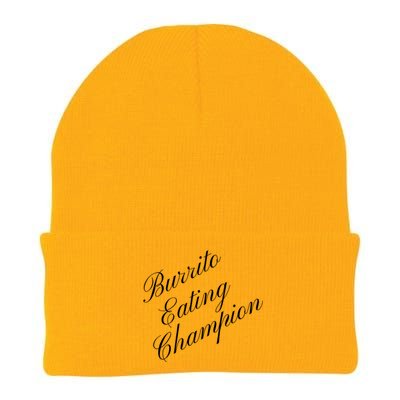 Burrito Eating Champion Competitive Food Eating Contest Gift Knit Cap Winter Beanie