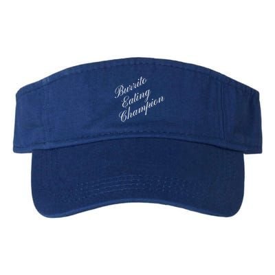 Burrito Eating Champion Competitive Food Eating Contest Gift Valucap Bio-Washed Visor