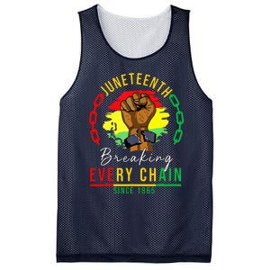 Breaking Every Chain Since 1865 Juneteenth Freedom Mesh Reversible Basketball Jersey Tank