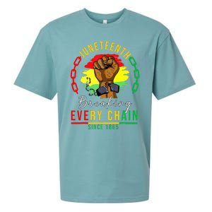 Breaking Every Chain Since 1865 Juneteenth Freedom Sueded Cloud Jersey T-Shirt