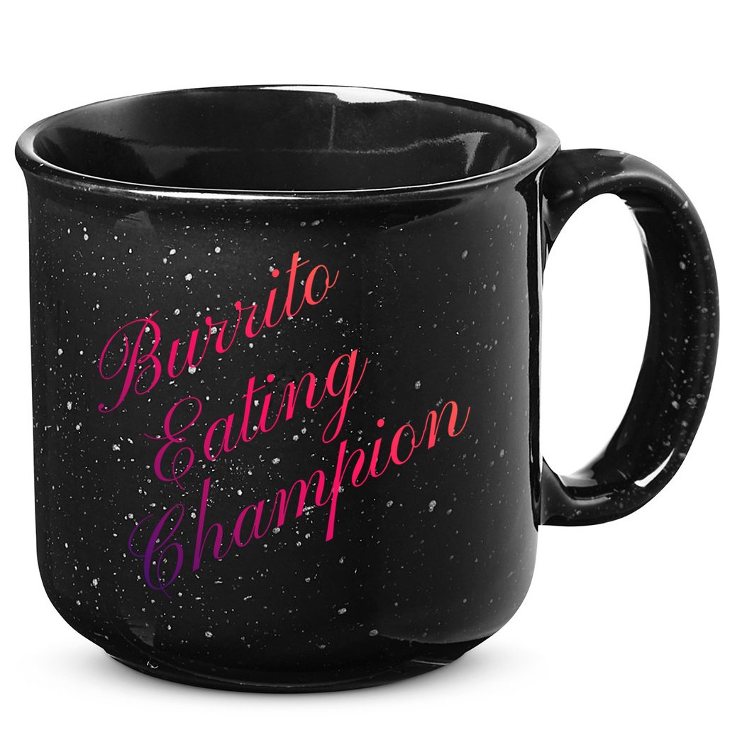 Burrito Eating Champion Competitive Food Eating Contest Gift 15oz Campfire Ceramic Mug