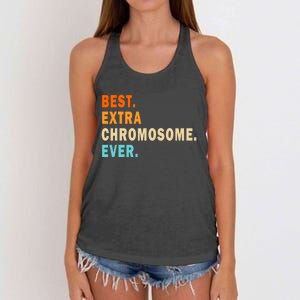 Best Extra Chromosome Ever Women's Knotted Racerback Tank