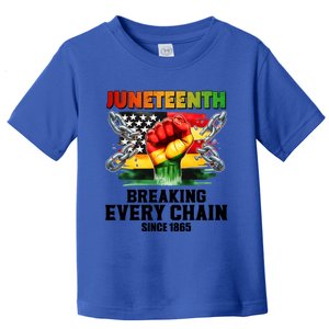 Breaking Every Chain Since 1865 Junenth African American Gift Toddler T-Shirt