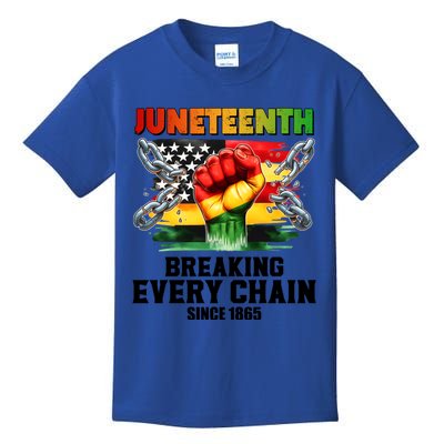 Breaking Every Chain Since 1865 Junenth African American Gift Kids T-Shirt