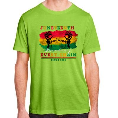 Breaking Every Chain Since 1865 Junenth Freedom Gift Adult ChromaSoft Performance T-Shirt