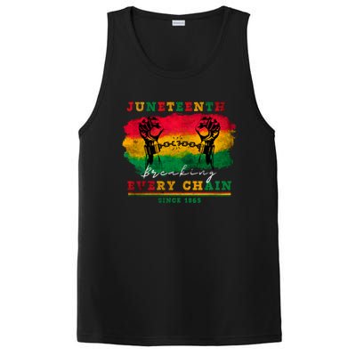 Breaking Every Chain Since 1865 Junenth Freedom Gift PosiCharge Competitor Tank