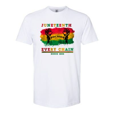 Breaking Every Chain Since 1865 Junenth Freedom Gift Softstyle CVC T-Shirt