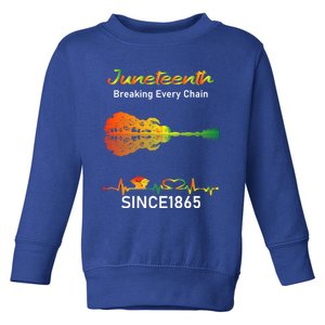 Breaking Every Chain Since 1865 Junenth Freedom Gift Toddler Sweatshirt