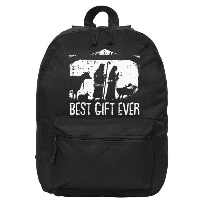 Best Ever Christmas Cool Jesus Nativity Scene Christian 16 in Basic Backpack