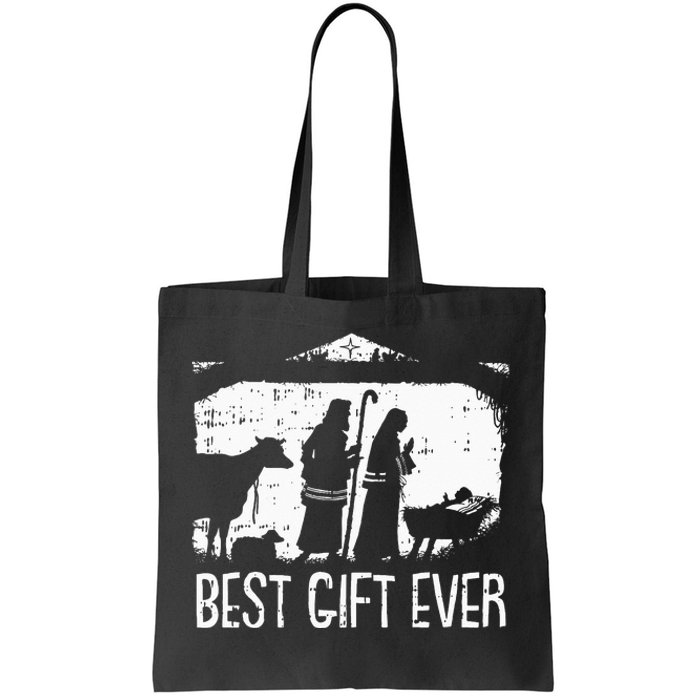 Best Ever Christmas Cool Jesus Nativity Scene Christian Tote Bag