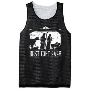 Best Ever Christmas Cool Jesus Nativity Scene Christian Mesh Reversible Basketball Jersey Tank