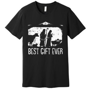 Best Ever Christmas Cool Jesus Nativity Scene Christian Premium T-Shirt