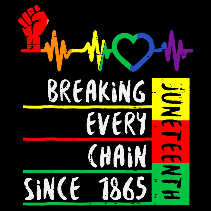 Breaking Every Chain Since 1865 Juneteenth Independence Day 7-Panel Snapback Hat