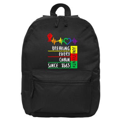 Breaking Every Chain Since 1865 Juneteenth Independence Day 16 in Basic Backpack