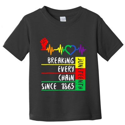 Breaking Every Chain Since 1865 Juneteenth Independence Day Toddler T-Shirt