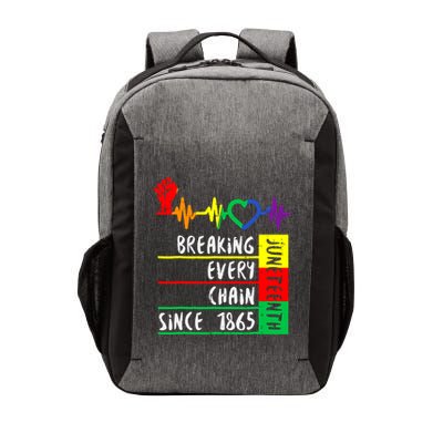 Breaking Every Chain Since 1865 Juneteenth Independence Day Vector Backpack