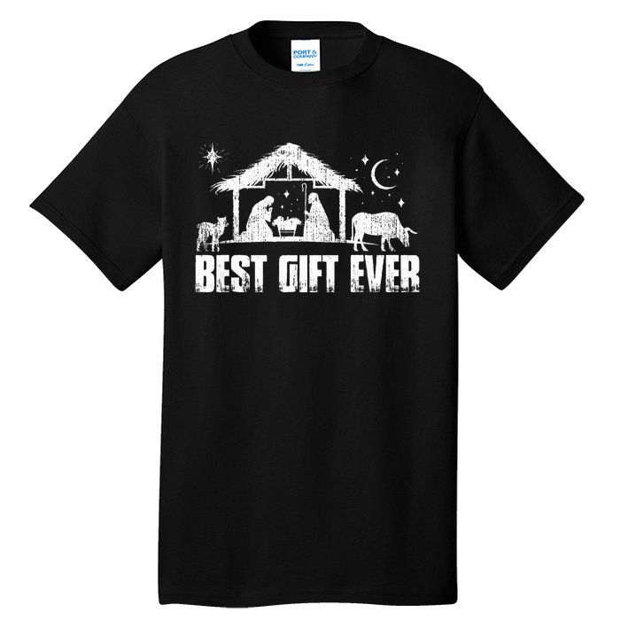 Best Ever Christmas Jesus Nativity Scene Christian Xmas  Tall T-Shirt