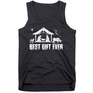 Best Ever Christmas Jesus Nativity Scene Christian Xmas  Tank Top