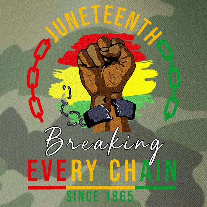 Breaking Every Chain Since 1865  Juneteenth Freedom Legacy Tie Dye Trucker Hat