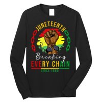 Breaking Every Chain Since 1865  Juneteenth Freedom Long Sleeve Shirt