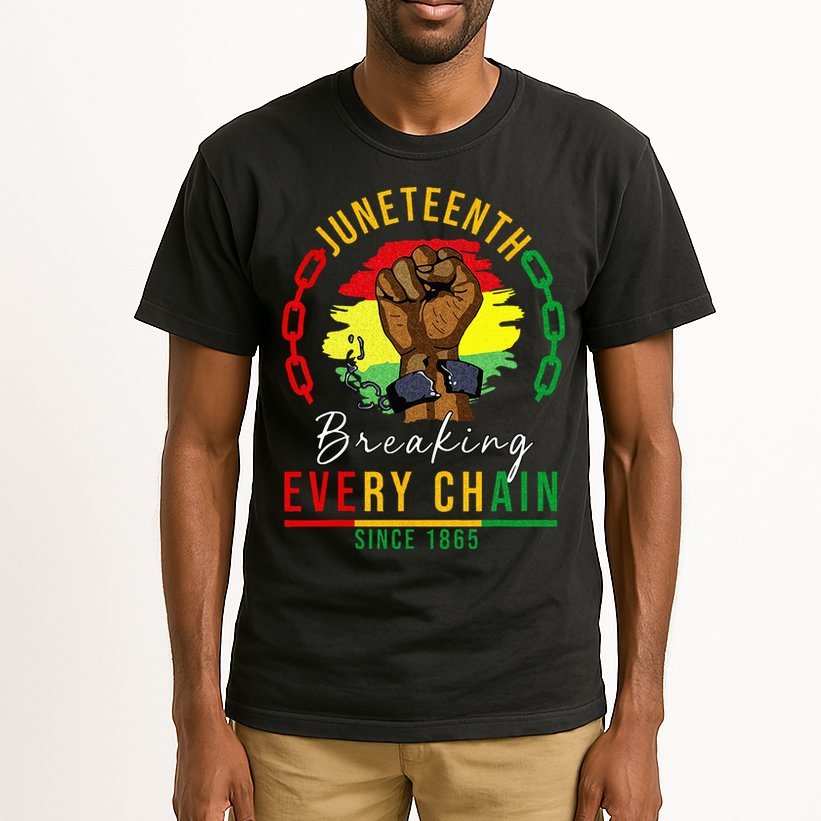 Breaking Every Chain Since 1865  Juneteenth Freedom Tall T-Shirt