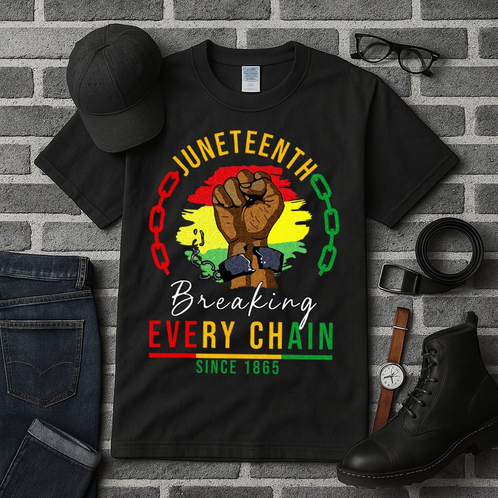 Breaking Every Chain Since 1865  Juneteenth Freedom Tall T-Shirt