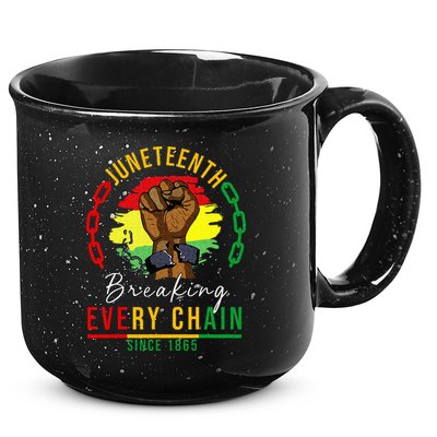 Breaking Every Chain Since 1865  Juneteenth Freedom 15oz Campfire Ceramic Mug