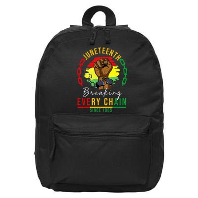 Breaking Every Chain Since 1865  Juneteenth Freedom 16 in Basic Backpack