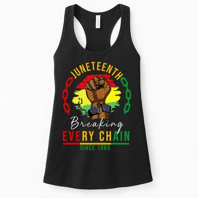 Breaking Every Chain Since 1865  Juneteenth Freedom Womens Tank Top