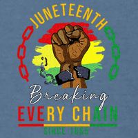 Breaking Every Chain Since 1865  Juneteenth Freedom Garment-Dyed Sweatshirt