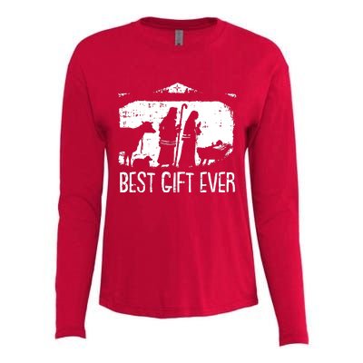 Best Ever Christmas Cool Jesus Womens Cotton Relaxed Long Sleeve T-Shirt