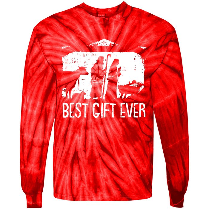 Best Ever Christmas Cool Jesus Tie-Dye Long Sleeve Shirt