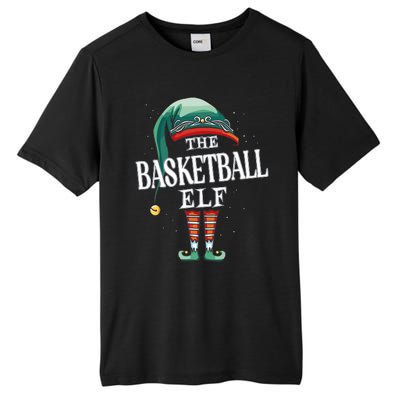 Basketball Elf Christmas Group Xmas Pajama Party Tall Fusion ChromaSoft Performance T-Shirt