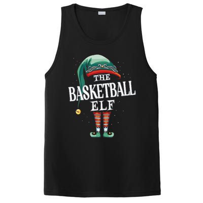 Basketball Elf Christmas Group Xmas Pajama Party PosiCharge Competitor Tank