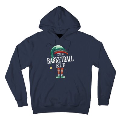 Basketball Elf Christmas Group Xmas Pajama Party Hoodie