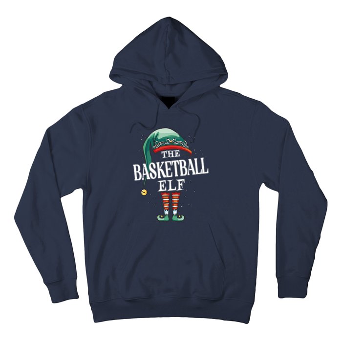 Basketball Elf Christmas Group Xmas Pajama Party Hoodie