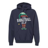 Basketball Elf Christmas Group Xmas Pajama Party Premium Hoodie