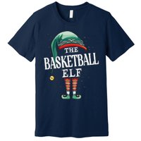 Basketball Elf Christmas Group Xmas Pajama Party Premium T-Shirt