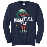 Basketball Elf Christmas Group Xmas Pajama Party Tall Sweatshirt