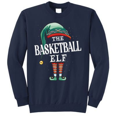 Basketball Elf Christmas Group Xmas Pajama Party Tall Sweatshirt