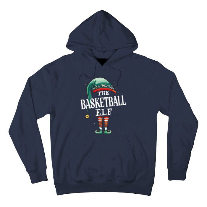 Basketball Elf Christmas Group Xmas Pajama Party Tall Hoodie