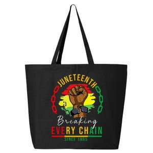 Breaking Every Chain Since 1865 Juneteenth Freedom 25L Jumbo Tote