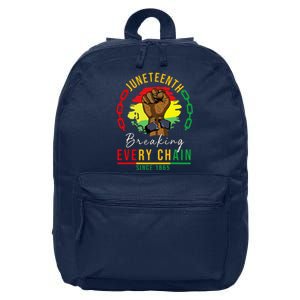 Breaking Every Chain Since 1865 Juneteenth Freedom 16 in Basic Backpack