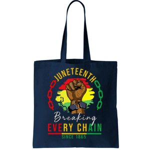 Breaking Every Chain Since 1865 Juneteenth Freedom Tote Bag