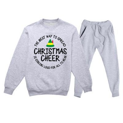 Buddy Elf Christmas Cheer 2024 Premium Crewneck Sweatsuit Set