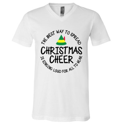 Buddy Elf Christmas Cheer 2024 V-Neck T-Shirt