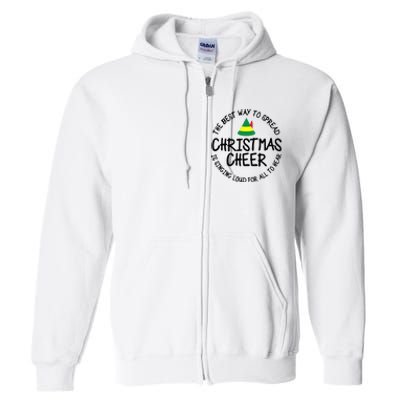 Buddy Elf Christmas Cheer 2024 Full Zip Hoodie